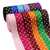 10 yards 7/8'' (22mm) polka dots printed grosgrain ribbons DIY hairbow ribbon YM15113029