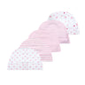 New Born Baby Boy Hats 3/5Pieces Cotton Baby Girls Hats Cartoon 0-6Months Unisex Soft Solid Color Infant Accessories