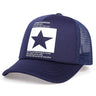 New five-pointed star printed baseball cap spring summer breathable net caps men women outdoor sun shade hat adjustable wild hat