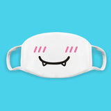 Cotton Kawaii Funny Anime Expression Mouth Face Mask Smile Breathable Masks For Korean Unisex Face Mouth Muffle Mask Accessories