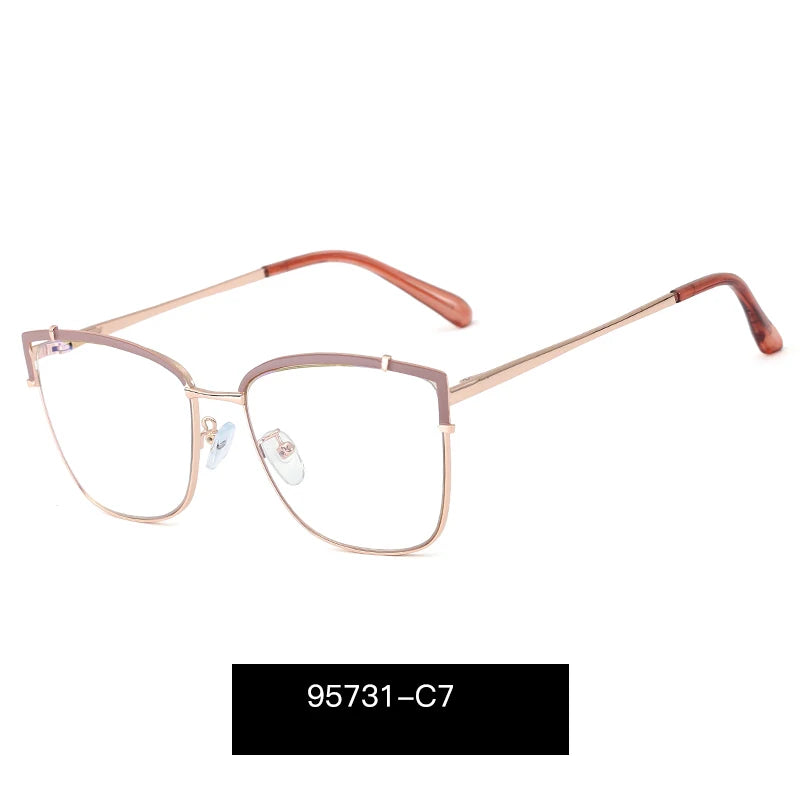 Blue Light Blocking Glasses Frame New Eyewear Prescription Female Eyeglasses Optical Women Spectacles UV400 Anti-Reflective
