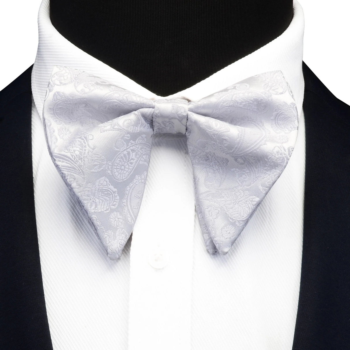 Ricnais Fashion Silk Pasley Floral Big Bowtie Yellow Red Jacquard Bow Tie For Men Business Wedding Party Ties Gigt Accessories