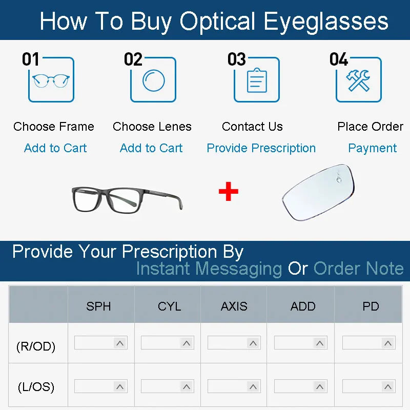 1.61 Single Vision Aspheric Optical Eyeglasses Lenses Prescription Lens Spectacles Frame AR Coating and Anti-Scratch Resistant