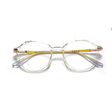 Fashion Women Anti Blue Light Glasses Blue Light Blocking Eyewear Luxury Brand Round Optical Spectacle Frame Computer Glasses