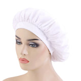 New velvet high elastic wide-brimmed nightcap flannel round hat chemotherapy hat scarf hat