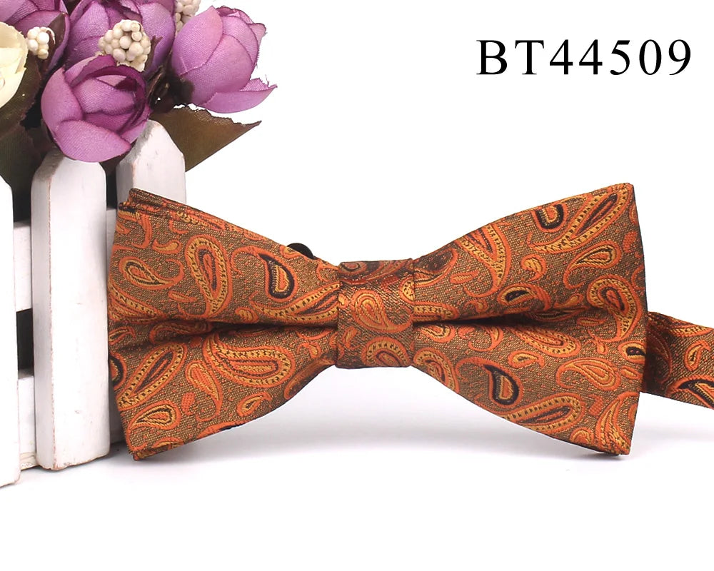 New Floral Men Bow Tie Claret Classic Bowtie For Men Flower Bow Ties For Business Wedding Butterfly Cravats Adult Suits Bowties