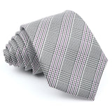 New Men's Formal Tie Striped Blue Gray Necktie 8cm Wide Tie Gift For Man Office Wedding Party Cravat Man Accessories Daily Wear