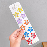 10/20/30/40 New Girls Cute Colorful Waterdrop Shape Hairpins Sweet Hair Clips Kids Barrettes Slid Clip Fashion Hair Accessories