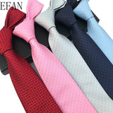 New Design Paisley Plaid Jacquard Woven Silk Mens Ties Neck Tie 8cm Striped Ties for Men Business Suit Business Wedding Party