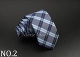 Men Jacquard Woven Tie Classic Plaid Striped Ties Fashion Polyester Necktie For Wedding Business Party Suit Dress Gravatas Gift