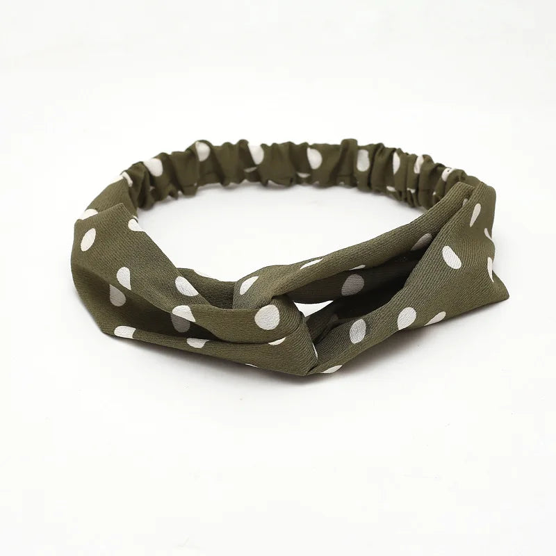 2020 Fashion Bohemian Headband Print Hairbands For Women Girls Vintage Cross Knot Turban Bandanas Headwear Hair Accessories