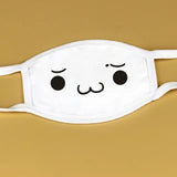 Cotton Kawaii Funny Anime Expression Mouth Face Mask Smile Breathable Masks For Korean Unisex Face Mouth Muffle Mask Accessories