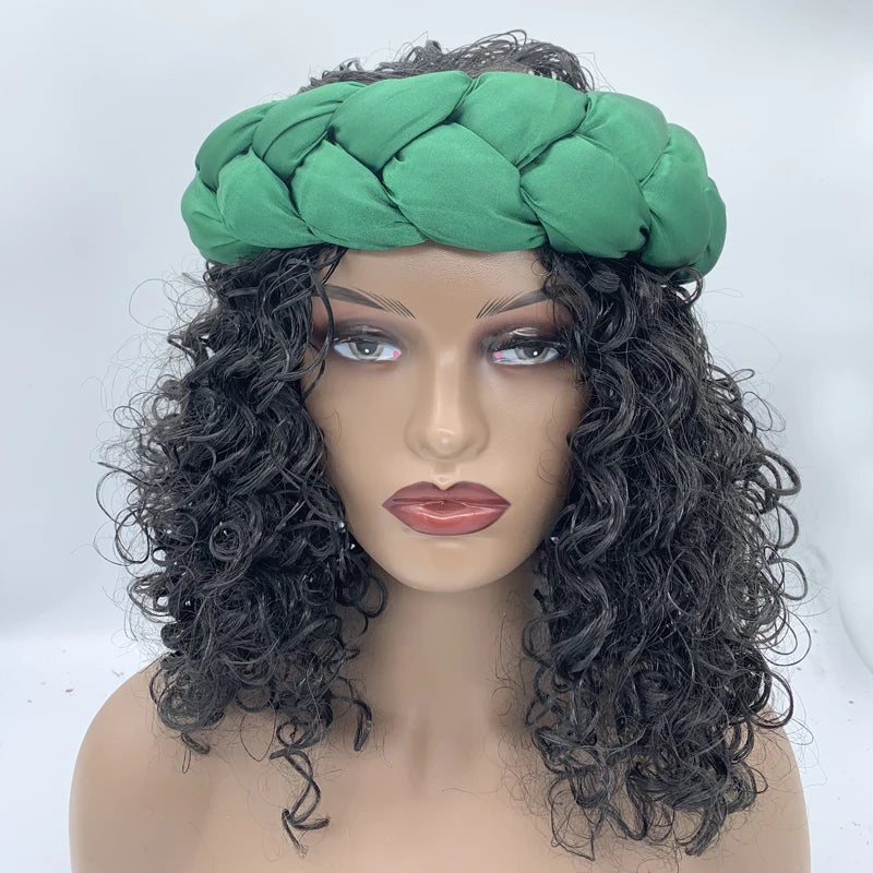 Bronzing Fabric Women's Headbands Elastic Braids Hair Bands Female Turban Cap Party Headwear Accessories Fashion Bandage Bandana