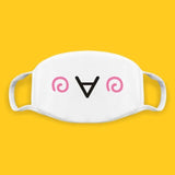 Cotton Kawaii Funny Anime Expression Mouth Face Mask Smile Breathable Masks For Korean Unisex Face Mouth Muffle Mask Accessories