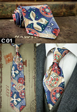 Classic Pinted Geometric Floral Paisley Checked Multicolor Mens Ties Neckties 100% Silk Printing Free Shipping Unique Handmade