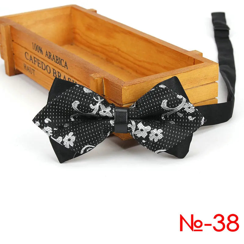 Men Ties Fashion Butterfly Party Wedding Bow Tie for Boys Girls Plaid Check Red Black Bowknot Wholesale Accessories Bowtie