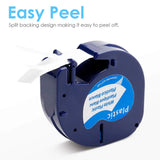 10/20pk 91330 LT Label Tape 12mm Compatible For Dymo Letratag Ribbon 91331 For LT-100H LT-100T Dymo Adhesive Label Printer Maker