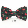 JEMYGINS Christmas Bow Ties for Mens Shirt  Snowflake Christmas Tree Pattern Men Silk Bow Tie  Christmas Party Gift