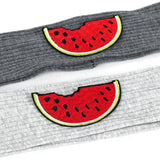 6 Months-3 Years Old Kids Headband Pure Color Cute Watermelon Pattern Soft Elastic Headwear Loose HeadWrap for Boys and Girls