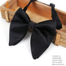 Men's Fashion Suits Bow Tie Women Classic Big Bowtie For Man Wedding Bowknot Adult Mens Bowties Cravats Uniform Solid Black Tie