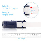 10/20pk 91330 LT Label Tape 12mm Compatible For Dymo Letratag Ribbon 91331 For LT-100H LT-100T Dymo Adhesive Label Printer Maker