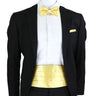 New Fashion Mens Cummerbund Bow Tie Brooch Set Black Red Blue   Waist Seal For Formal Tuxedo Business Suit Dinner Accessories