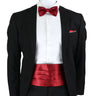 New Fashion Mens Cummerbund Bow Tie Brooch Set Black Red Blue   Waist Seal For Formal Tuxedo Business Suit Dinner Accessories