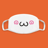 Cotton Kawaii Funny Anime Expression Mouth Face Mask Smile Breathable Masks For Korean Unisex Face Mouth Muffle Mask Accessories