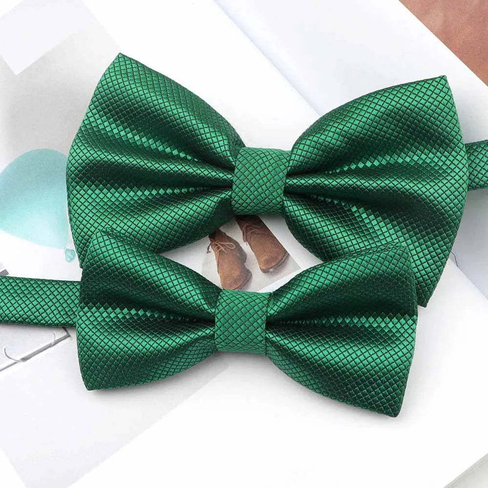 Solid Colorful Parent-Child Bowtie Set Classic Cute Family Butterfly Party Dinner Wedding Design Cute bow tie Accessory NO.1-15