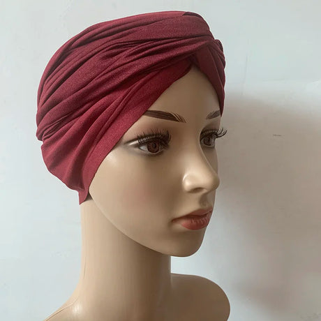 muslim women suede inner hijab caps female head wrap scarves turbante mujer india africain hat turban femme musulman