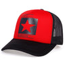 New five-pointed star printed baseball cap spring summer breathable net caps men women outdoor sun shade hat adjustable wild hat