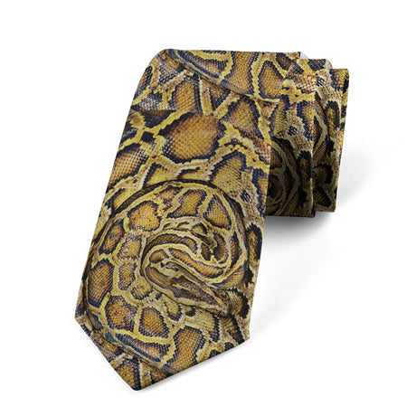 New Animal Skin Polyester Slim Fashion Tie 8cm Wide Snake Skin Leopard Print Fun Necktie Wedding Party Shirt Accessories For Men