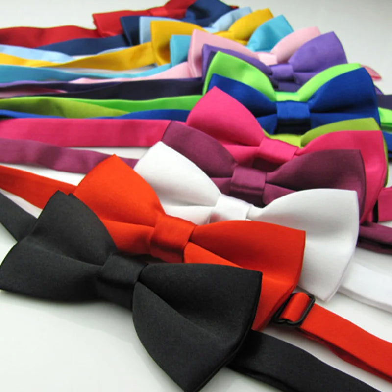 Kid Bowties Solid Butterfly Bowtie Wedding Accessories Gift Bow Tie Party TiesNew Wholesale Bowknot CA43