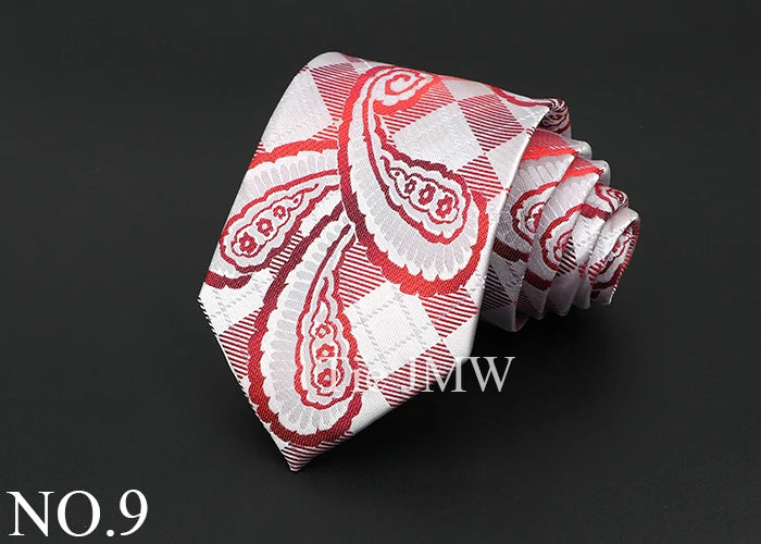 Classic Silk Men Tie Plaid Stripe Floral Ties Formal Wear Business Suit Jacquard Necktie Wedding Party Gift Daily Accessories