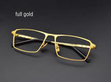 Pure Titanium Glasses Frame Men Titanium Alloy Prescription Eyeglasses Silver Super Light Spectacles Optical Glasses Frame