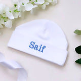 Embroidered Personalised Baby Hat Baby Shower Gifts Newborn Hat Custom Any Name Infant Toddler Hat New Baby Hospital Hat Beanie