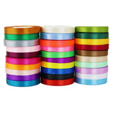 (25 yards/roll) 1/2" (12mm) Single Face Satin Ribbon Webbing Gift Christmas DIY Hair accessories and wedding decorations Ribbons