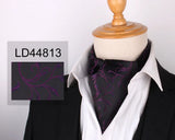 New Floral Paisley Men Cashew Tie Wedding Formal Cravat Ascot Scrunch Self British Gentleman Polyester Soft Neck Tie Luxury