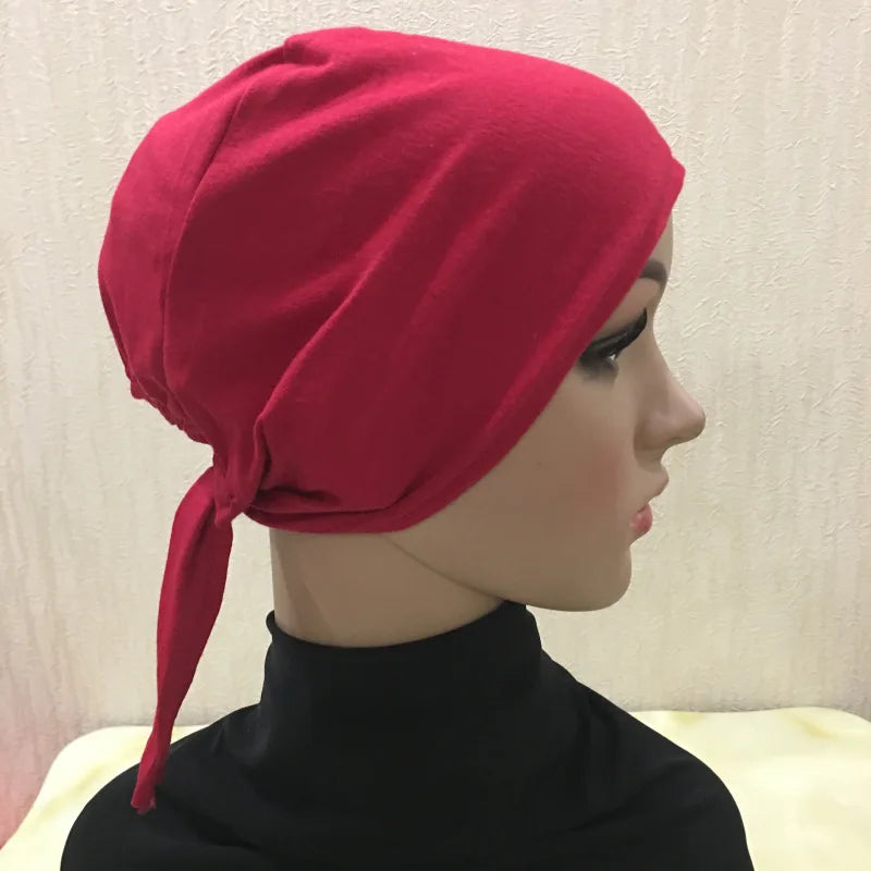 Full Cover Inner Muslim Cotton Hijab Cap Islamic Head Wear Hat Underscarf Bone Bonnet Turkish Scarves Muslim Headcover