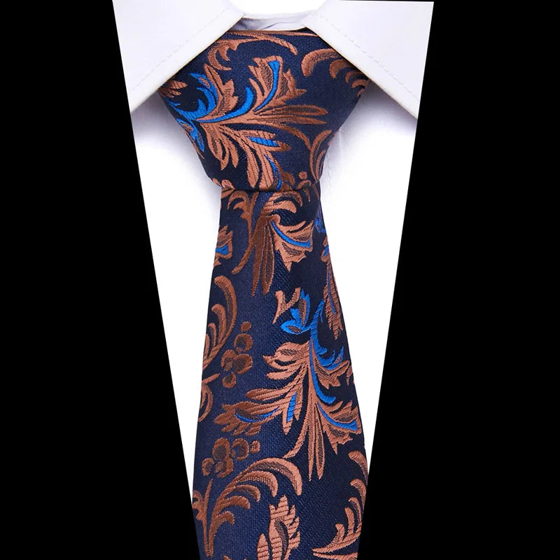 2023 New Design Wholesale 7.5 cm Jacquard Tie Red Men Floral Suit Accessories Fit Formal Party