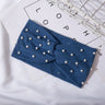 Bow Women's Headbands Pearls Head Bands Knitted Turban Bandana Autumn Winter Elastic Hairband Warm Hair Accessories Headdress