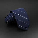 Men Jacquard Woven Tie Classic Plaid Striped Ties Fashion Polyester Necktie For Wedding Business Party Suit Dress Gravatas Gift