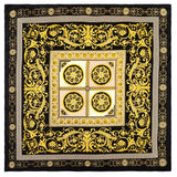 POBING Manual Hand Rolled Twill Silk Scarf Women Retro Cashew Square Scarves Echarpes Foulards Femme Wrap Bandana Hijab 90CM