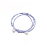 High Elastic Heart Pearl Round Shape Rubber Bands For Women Hair Band Kids Children Sweet Candy Color Hairbands Hair Accessories