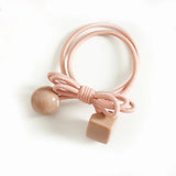Pink Elastic Hair Bands Cute Rabbit Round Beads Heart Strawberry Rubber Band For Baby Girls Children Women Hair Accessories Gift