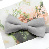 Mens Super Soft Downy Suede Parent-Child Bowtie Set Macarons Solid Color Classic Design Cute Butterfly Red Green Blue Pink Tie