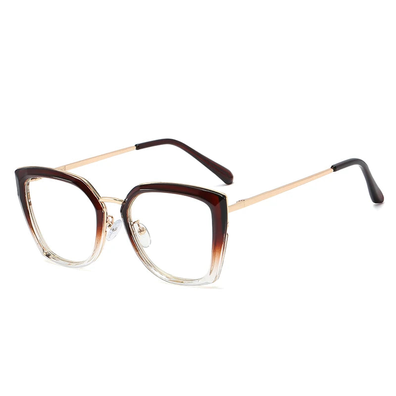 Blue Light Blocking Glasses Frame Women Fashion Eyewear Prescription UV400 Stylish Female Optical Spectacles Anti-Reflective