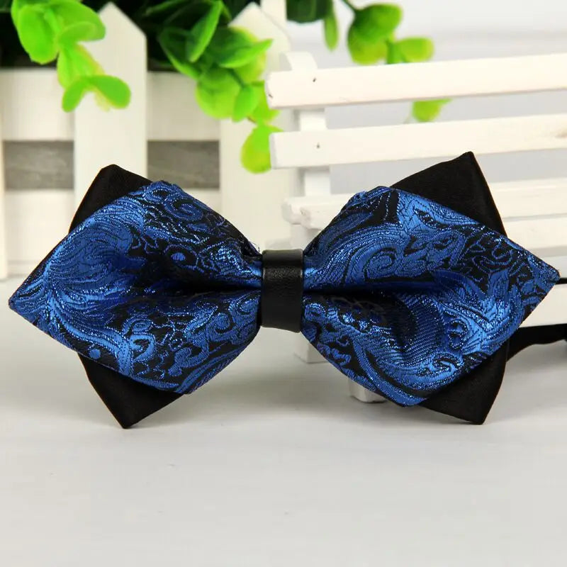 mens bow arrow red pointed black and gold fashion butterfly party wedding bow ties for men's girls boys bowtie kids be usable