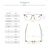 Blue Light Blocking Glasses Frame for Optical Prescription Eyeglasses Frame New Arrival Full Rim Plastic UV400 Anti-scratch