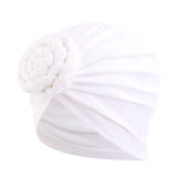 New Women cotton top knotted turban hat bonnet Hijab chemo cap headbands Female Muslim Hat Head Cover Night Cap Hair Accessories